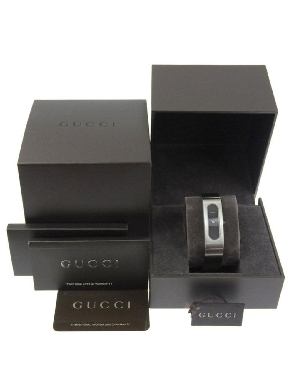Gucci Stainless Steel Black Quartz Analog Display Dial Watch - Picture 8 of 8